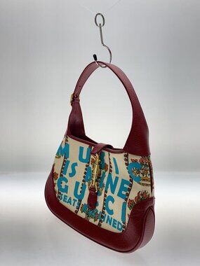 Gucci RED shoulder Jackie Handbag strap mine music Red